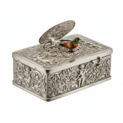 Three-dimensional Embossed Bird Music Box
